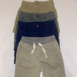 Kids Casual Shorts Set - Tan, Gray, and Blue
